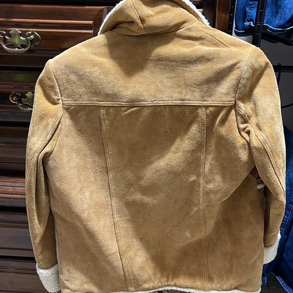 Vintage Ambassador Tan Penny Lane Suede Coat M - Picture 3 of 8